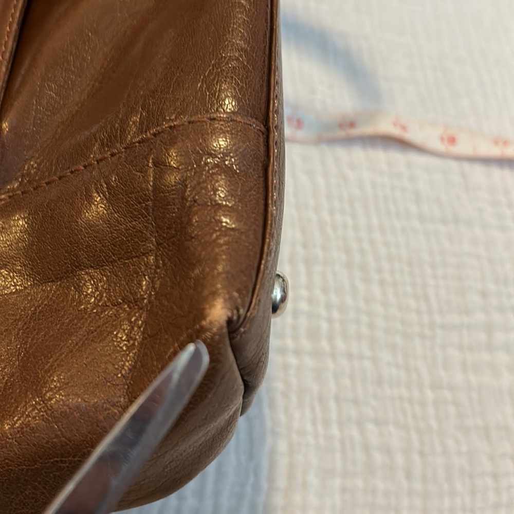 Ashwood Genuine Leather Shoulder Bag Tote Cognac Brown Handbag Purse - Picture 16 of 17